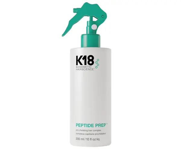 Čisticí sprej na vlasy pro odstranění kovů a minerálů K18 Peptide Prep Pro Chelating Hair Complex - 300 ml + dárek zdarma
