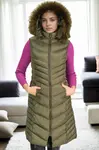 Z9725 DEWBERRY WOMEN'S VEST-KHAKI