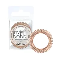 Tenká spirálová gumička do vlasů Invisibobble Slim Of Bronze and Beads - bronzová, 3 ks (IB-SL-PA-1-1002)
