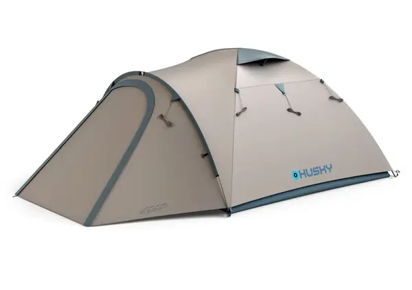 Husky Bizon 3 Plus light brown Turistický stan pro 3 osoby