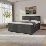 Livetastic POSTEL BOXSPRING, 180/200 cm, antracitová
