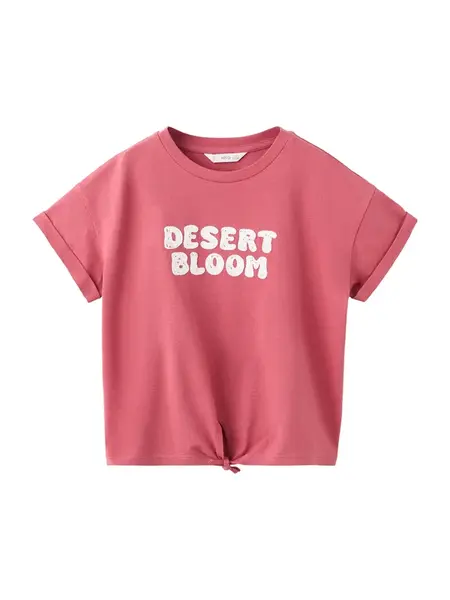 MANGO KIDS Tričko  melónová / biela
