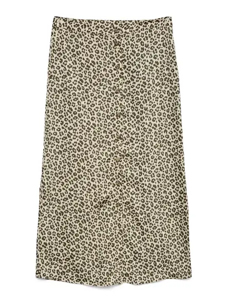 VERO MODA Sukňa 'VMIDALIA'  krémová / olivová