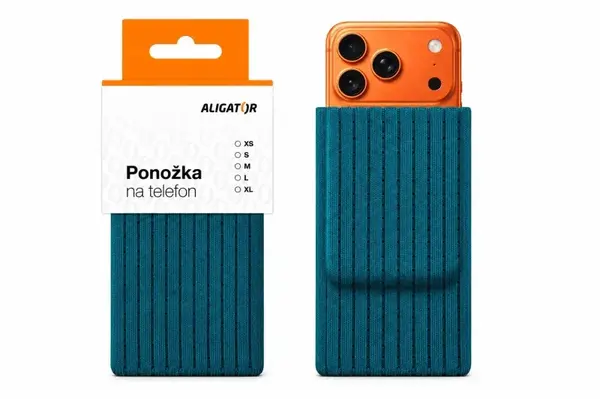 ALIGATOR ponožka na telefon M, tyrkysová