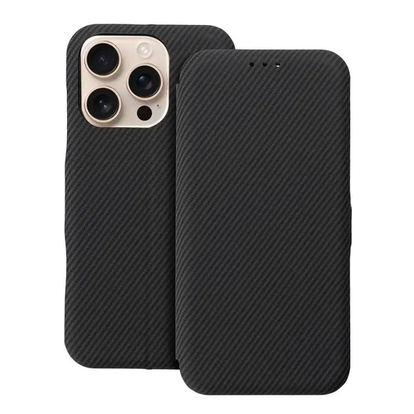 Flipové pouzdro FOLIO Side Magnet pro Apple iPhone 15 Pro, černá