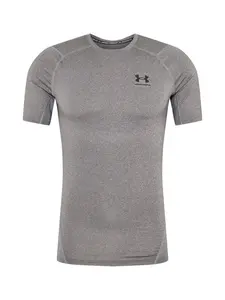 UNDER ARMOUR Funkčné tričko  sivá melírovaná / čierna / biela