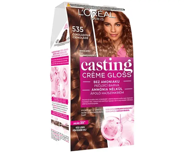 Přeliv bez amoniaku Loréal Casting Créme Gloss - 535 čokoládová - L’Oréal Paris + dárek zdarma