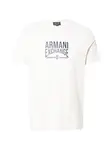 ARMANI EXCHANGE Tričko  krémová / námornícka modrá