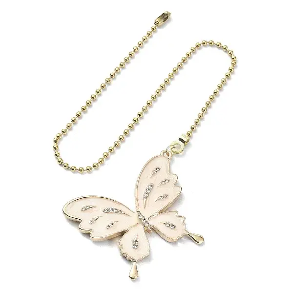 Butterfly Alloy Rhinestone Ceiling Fan Pull Chain Extenders