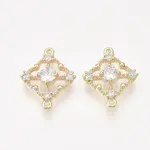 Brass Cubic Zirconia Links