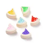 Rubberized Style Acrylic European Beads