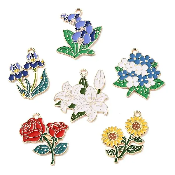 Alloy Enamel Pendants