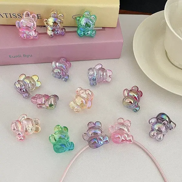 UV Plating Transparent Acrylic Beads