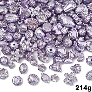 214G Pearlized Opaque Acrylic Beads