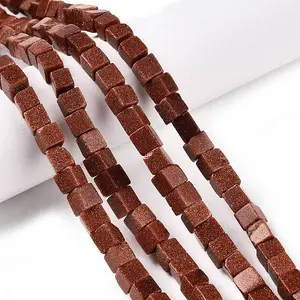 Synthetic Goldstone Beads Strands