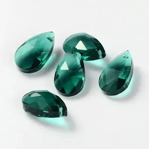 Faceted Teardrop Glass Pendants