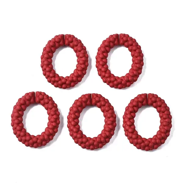 Spray Painted CCB Plastic Linking Rings