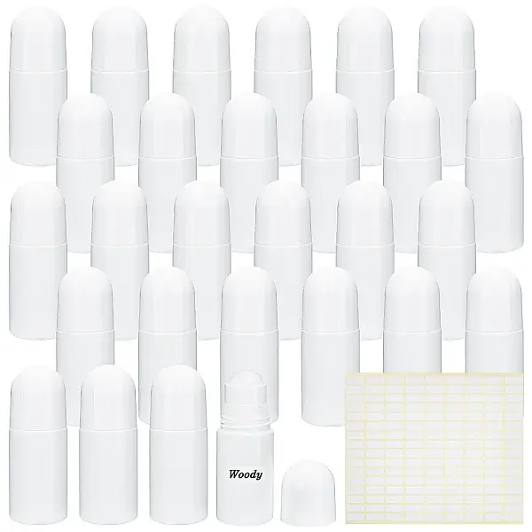 50Pcs Plastic Roller Ball Bottles