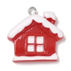 Christmas Theme Opaque Resin Pendants
