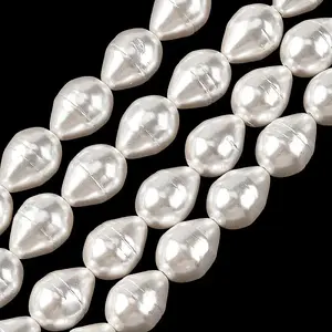 Electroplated Shell Pearl Beads Strands
