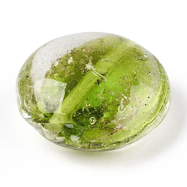 Luminous Handmade Gold Sand Lampwork Beads