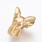 Brass Micro Pave Cubic Zirconia Beads