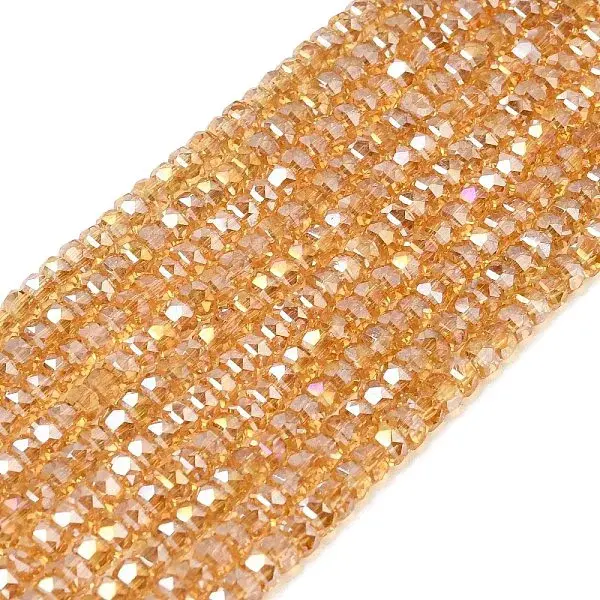 Electroplate Glass Beads Strands