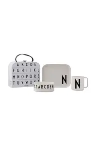 Design Letters  Dětský snídaňový set  Classics in a suitcase N 4-pack