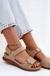Dámské platformové sandály Beige Linora