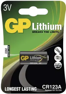 Gp batteries lithiová baterie gp cr123a