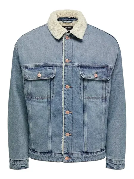 Only & Sons Prechodná bunda 'ONSWILSON'  modrá denim