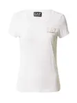 EA7 Emporio Armani Tričko  zlatá / biela
