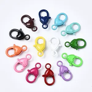 Spray Painted Eco-Friendly Alloy Lobster Claw Clasps