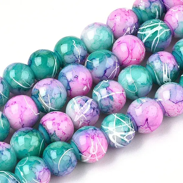 Drawbench Glass Round Beads