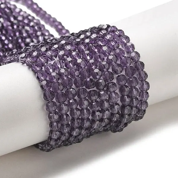 Transparent Glass Beads Strands
