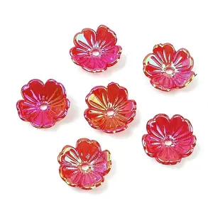 UV Plating Opaque Acrylic Bead Cap