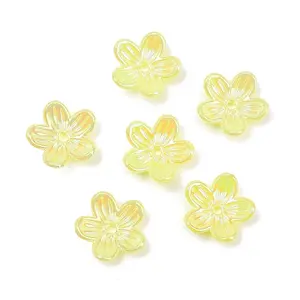 UV Plating Opaque Acrylic Bead Cap