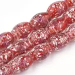 Handmade Gold Sand Lampwork Beads