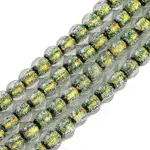 Handmade Foil Lampwork Beads Strands
