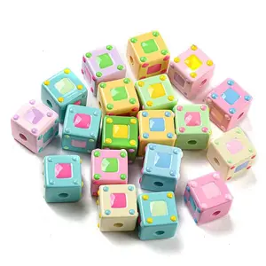 Opaque Acrylic European Beads