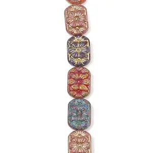 Painted Glass Beads Strands