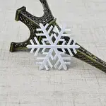 Christmas Snowflake Computerized Embroidery Cloth Self Adhesive Patches