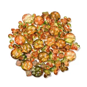 Two Tone Transparent Acrylic Beads