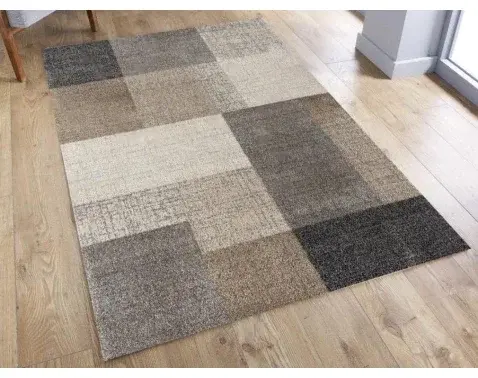 Koberec Thales 80x140 cm, béžové kocky%