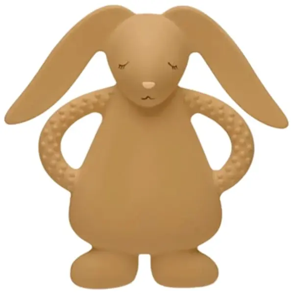 Moonie Natural Teether Rabbit hryzadielko Cappucino 1 ks