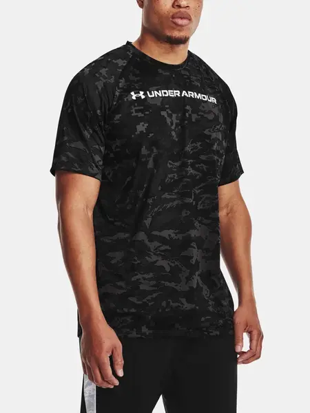 Under Armour Tričko TECH ABC CAMO SS-GRY - Pánské