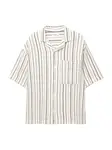 Pull&Bear Košeľa  čierna / biela
