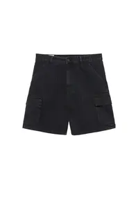 Pull&Bear Rifľové kapsáče  čierny denim