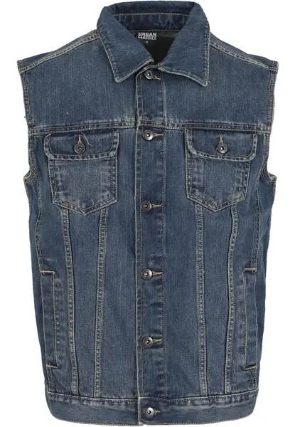 Urban Classics Vesta  modrá denim