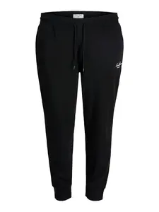 Jack & Jones Plus Nohavice 'JPSTGORDON'  čierna / biela